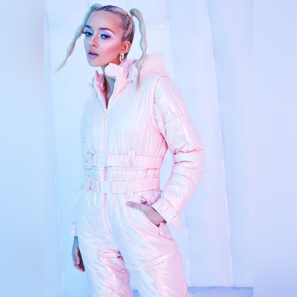 Stylish Pink Puffer Jacket